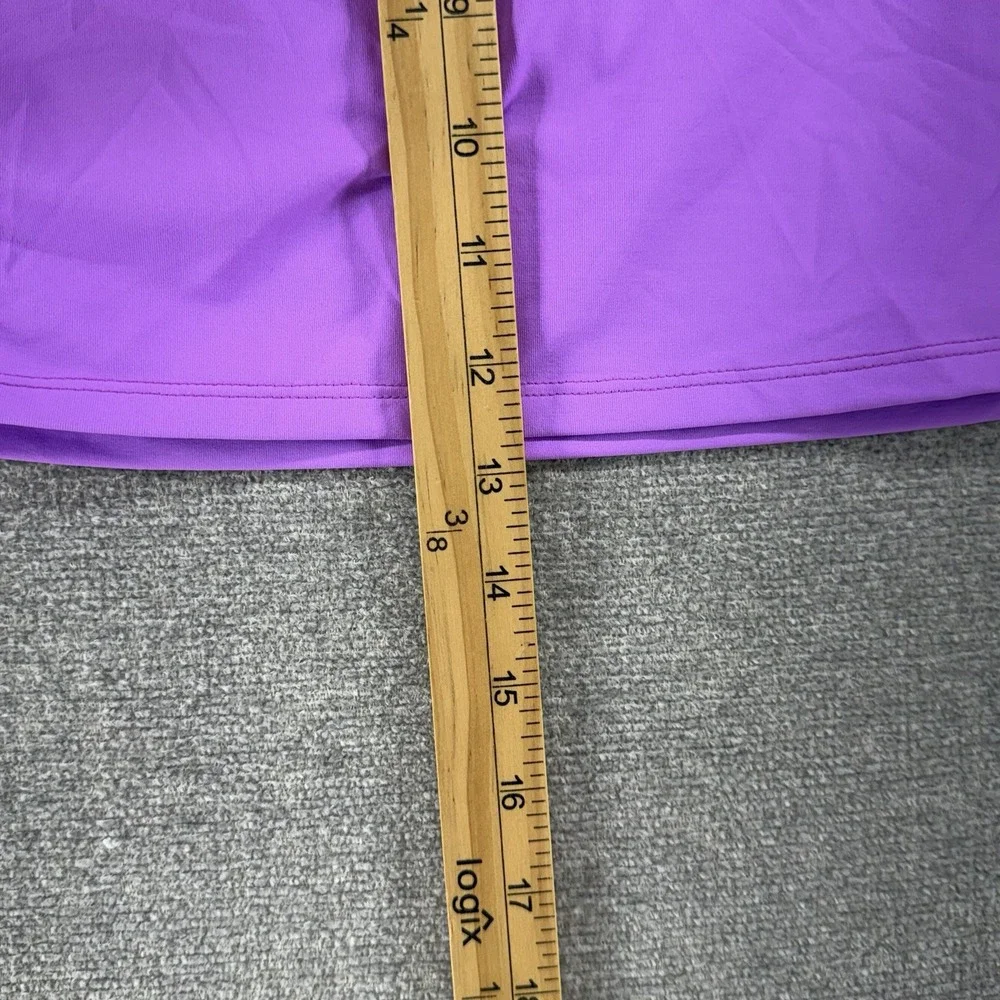 Athleta Scrunch Cover Up Skirt Women Size Medium Purple Swim Beach Summer